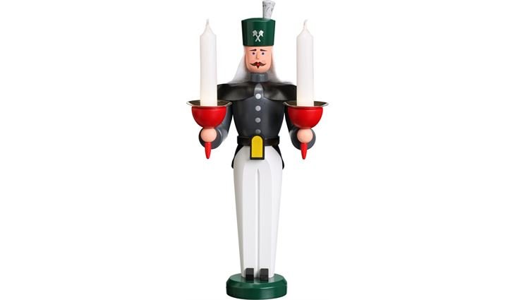 Seiffener Volkskunst Traditionsfiguren Bergmann farbig bemalt