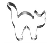 RBV Birkmann Ausstechform Halloween Katze, Edelstahl, 8 cm