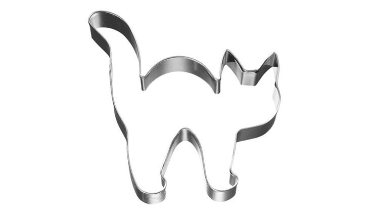 RBV Birkmann Ausstechform Halloween Katze, Edelstahl, 8 cm