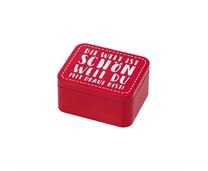 RBV Birkmann Geschenkbox Die Welt ist schön, rot 12 x 10 cm