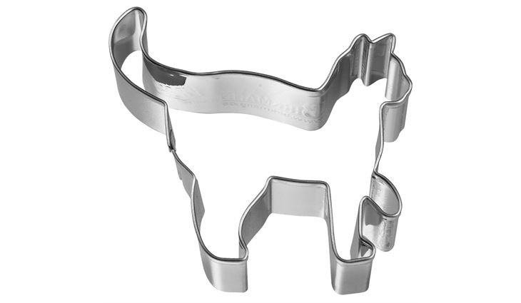 RBV Birkmann Ausstechform Katze tapsend, Edelstahl, 6,5 cm