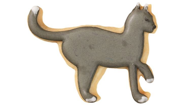 RBV Birkmann Ausstechform Katze tapsend, Edelstahl, 6,5 cm