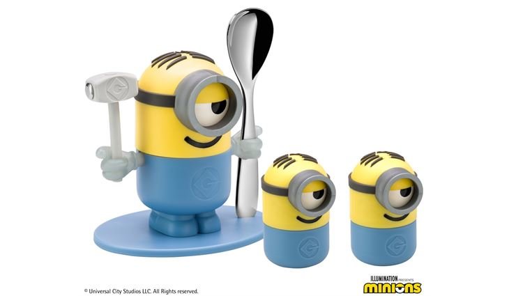 WMF Eierbecher-Set Minions® mit Salzstreuern u. Löffel