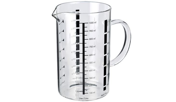 Küchenprofi Messbecher 1 L, Glas