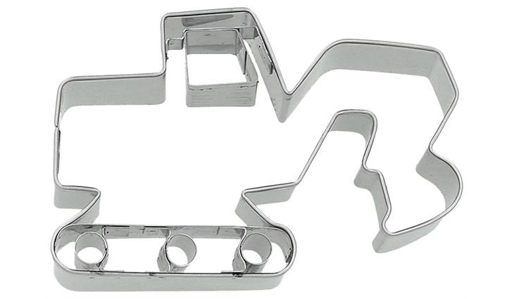 RBV Birkmann Ausstechform Bagger, Edelstahl, mit Innenprägung