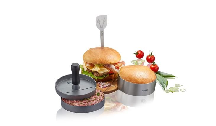 GEFU Burger-Set BBQ, 3-teilig