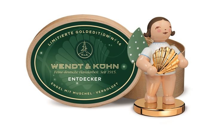 Wendt und Kühn Lim. Goldedition Entdecker, Engel mit Muschel