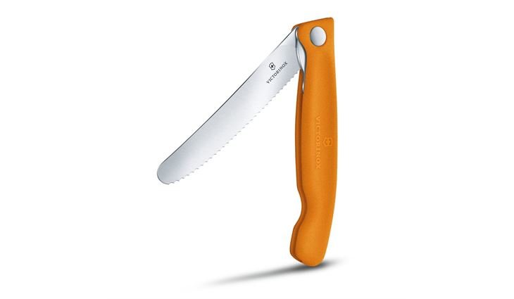 VICTORINOX Swiss Classic Faltbares Gemüsemesser, orange