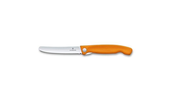 VICTORINOX Swiss Classic Faltbares Gemüsemesser, orange