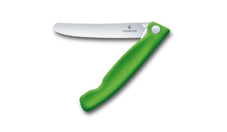 VICTORINOX Swiss Classic Faltbares Gemüsemesser, grün