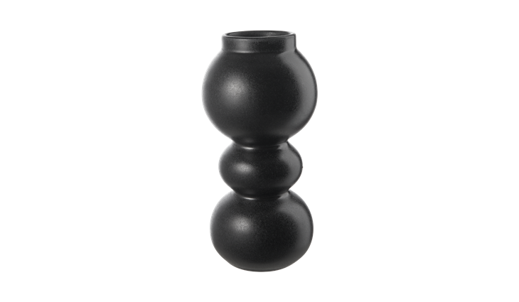 ASA Vase, black iron