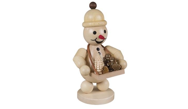 Drechslerei Wagner Schneemann Junior „mit Bauchladen“