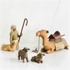 Willow Tree Shepherd and Stable Animals - Schäfer und Herde