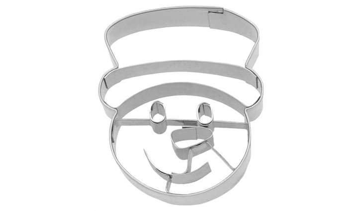 RBV Birkmann Ausstechform Schneemann, Kopf, Edelstahl, 6 cm