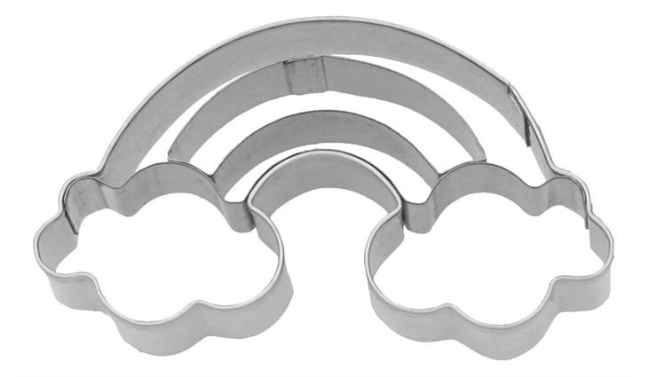 RBV Birkmann Ausstechform Regenbogen, 7 cm, Edelstahl