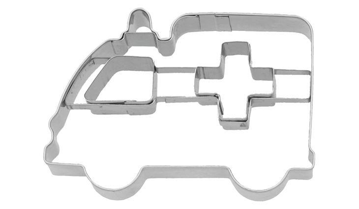 RBV Birkmann Ausstechform Krankenwagen, 8 cm, Edelstahl