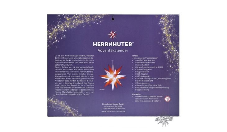 Herrnhuter Sterne Adventskalender 2023