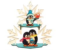 Kuhnert Bastelset Fensterbild Pinguinfamilie