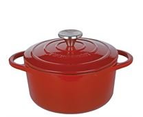 Küchenprofi Bratentopf rund, 20 cm classic red